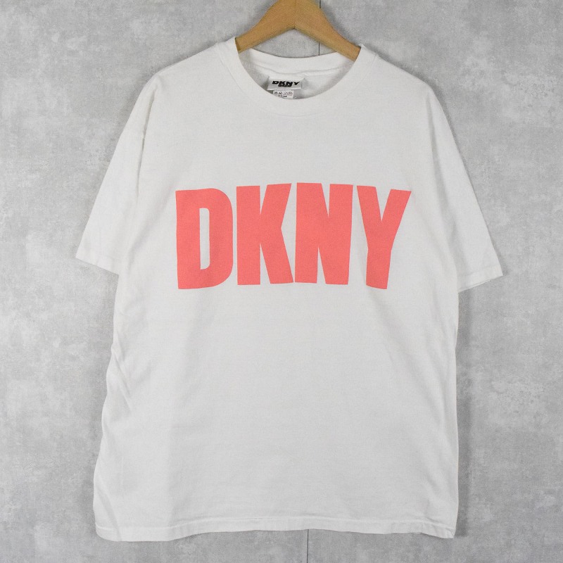 90's DKNY JEANS USA製 ロゴプリントTシャツ [122033]