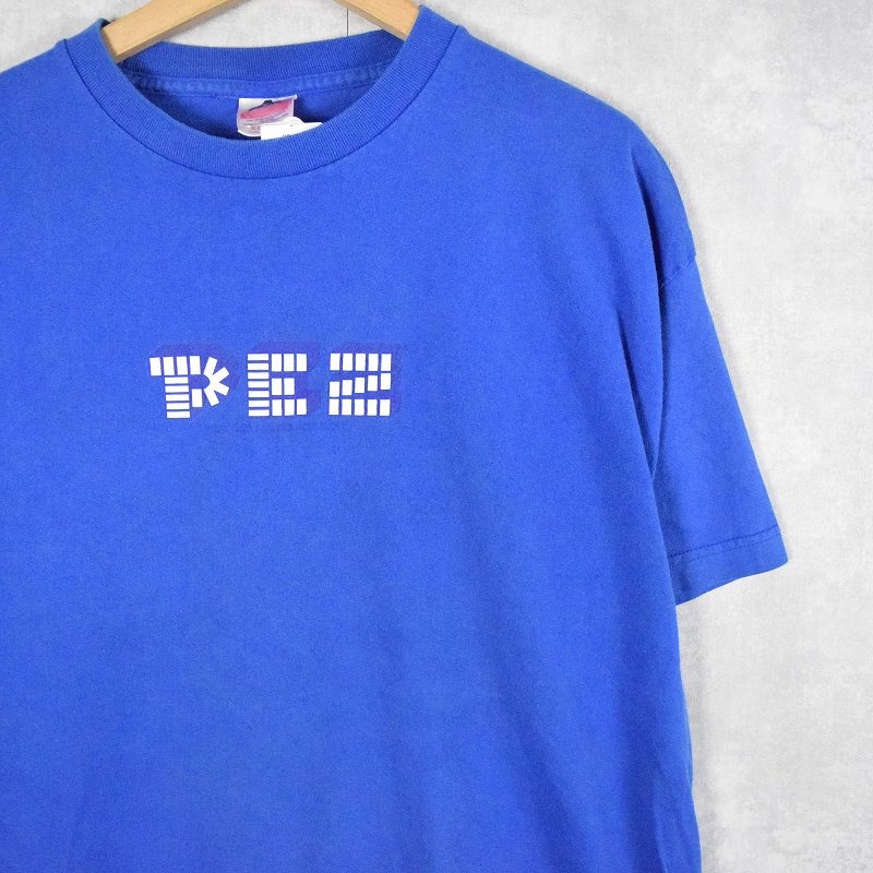 【希少】90s PEZ ペッツ ロゴプリント Tシャツ 企業モノ ブラック　XL