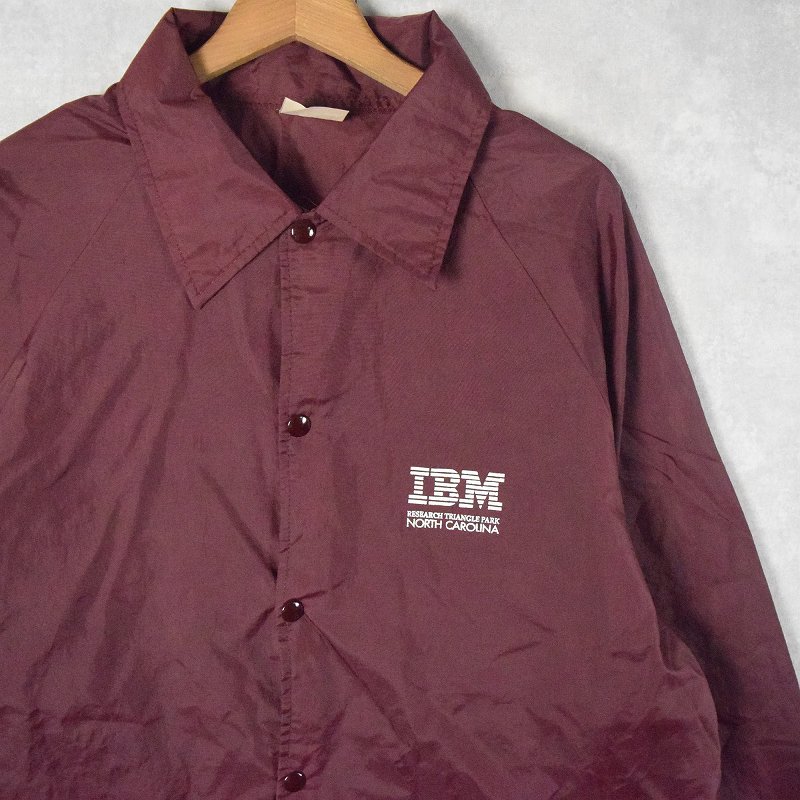 IBM USA製 IT企業 ロゴプリント ナイロンコーチジャケット XL