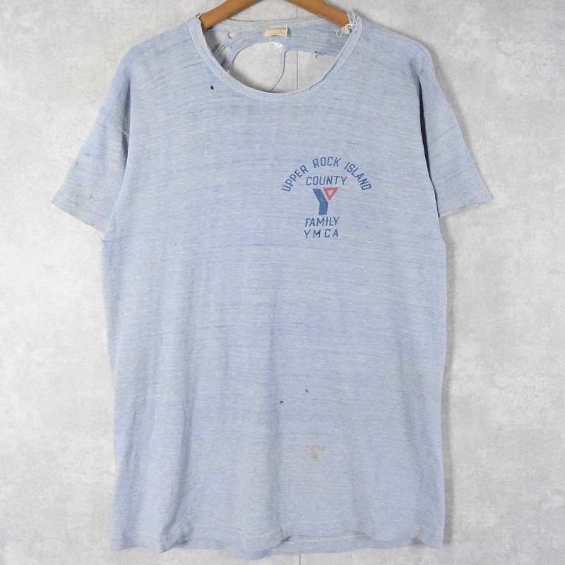 70年代 チャンピオン Champion バータグ プリントTシャツ USA製 メンズM ヴィンテージ /eaa343856