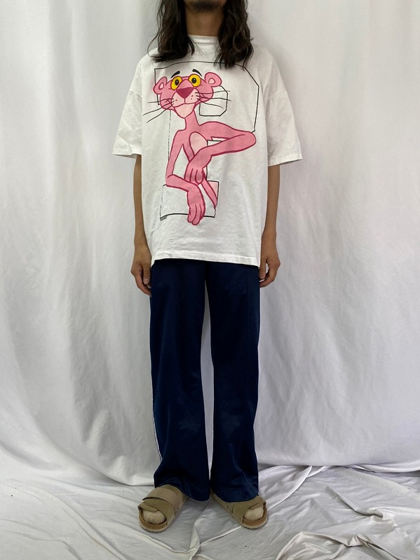 美品 USA 00s ピンクパンサー フェス 黒Tシャツ メンズ XL 海外
