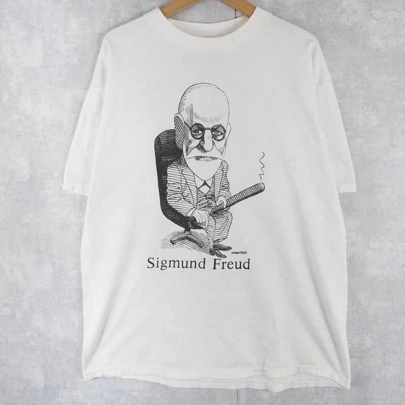 お得セット Largely Literary Sigmund Freud ヘインズボディ T Tシャツ 