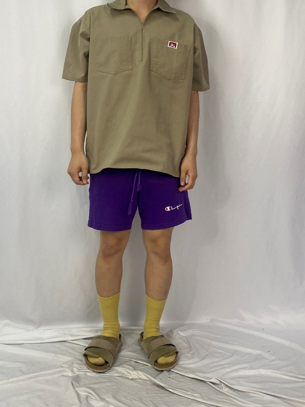 90年代 90s アメリカ製 チャンピオン 紫 パープル ハーフパンツ ショートパンツ ジャージ | ビンテージ古着屋Feeet 通販 名古屋 大須  メンズ