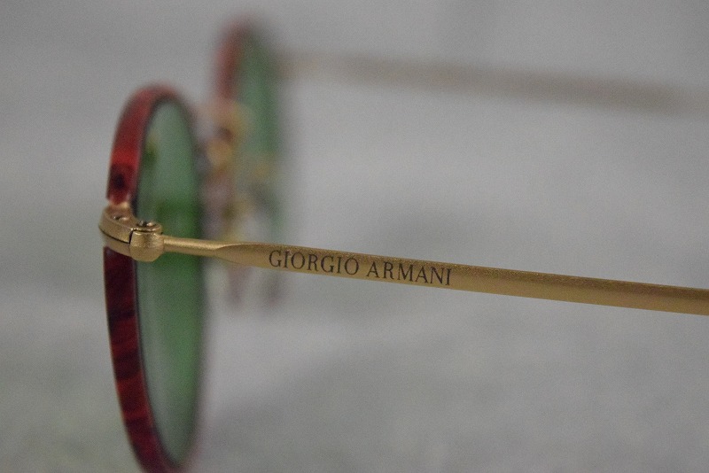 vintage GIORIO ARMANI ラウンド グリーンレンズ サングラス