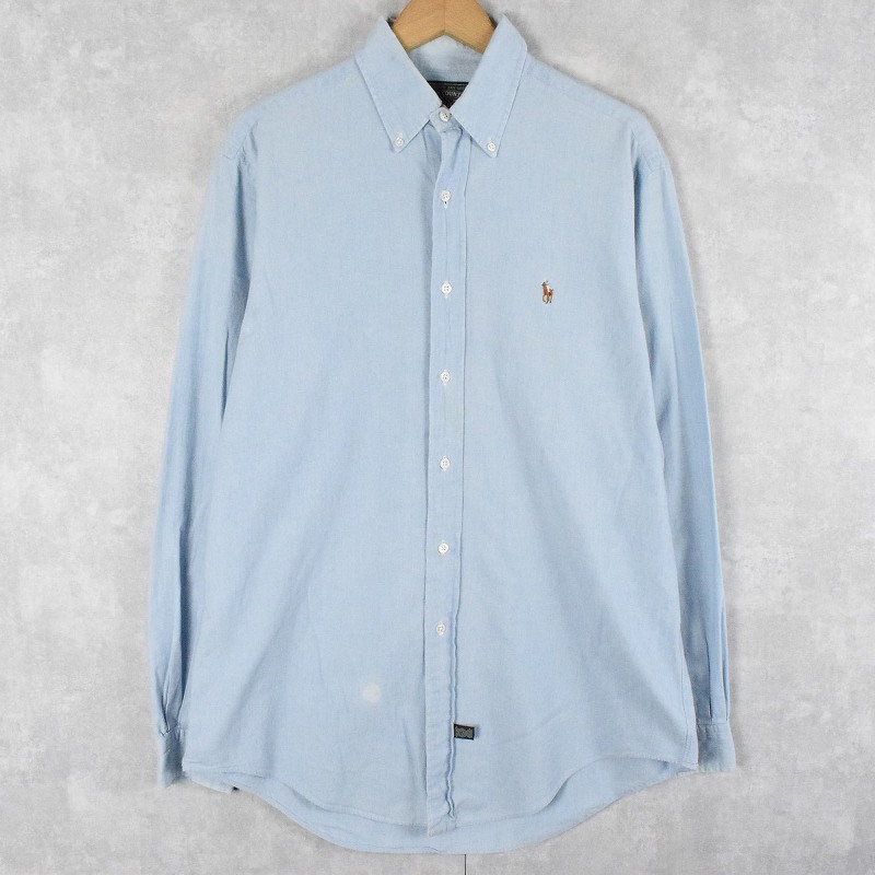 80〜90's POLO COUNTRY Ralph Lauren ボタンダウン シャンブレーシャツ M