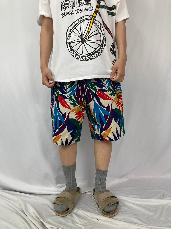 ジョーンズニューヨーク ショートパンツ マルチカラー 総柄 | ビンテージ古着屋Feeet 通販 名古屋 大須 メンズ