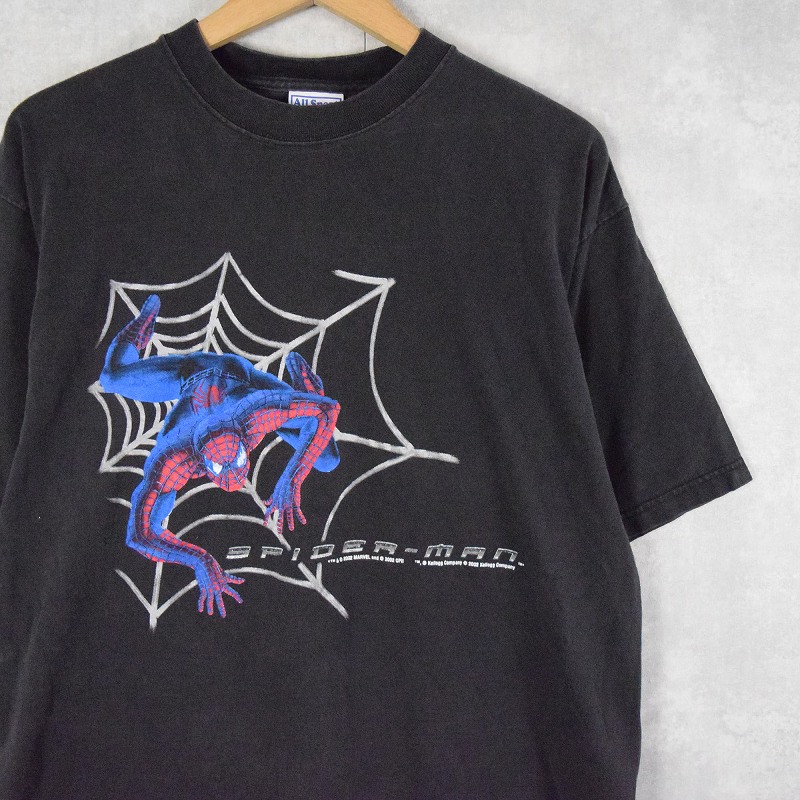 2002 Pop-Tart × SPIDER-MAN キャラクタープリントTシャツ BLACK L