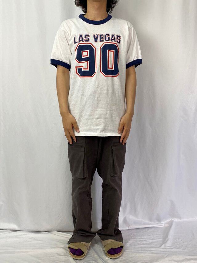 90s メンズ　リンガーtシャツ　半袖　　ヴィンテージ　USA アメリカ