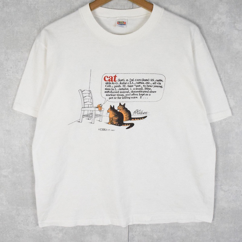 80〜90's Crazy Shirts HAWAII 猫プリントTシャツ L