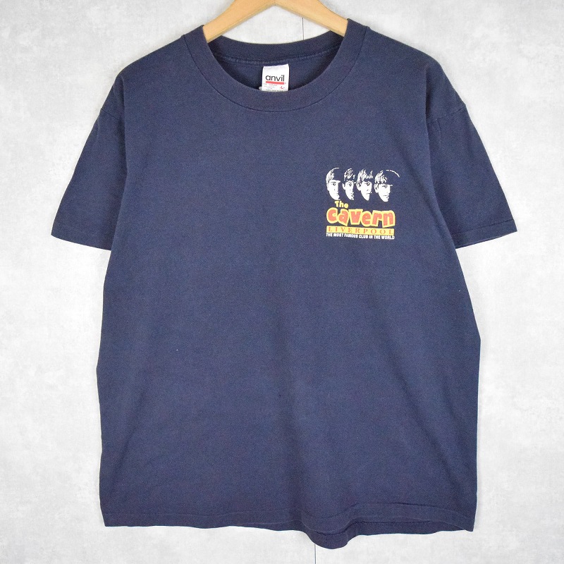 90年代 90s The Beatles ザ ビートルズ コンサート 劇場 ネイビー 半袖 バンT ロックバンド | ビンテージ古着屋Feeet 通販  名古屋 大須 メンズ