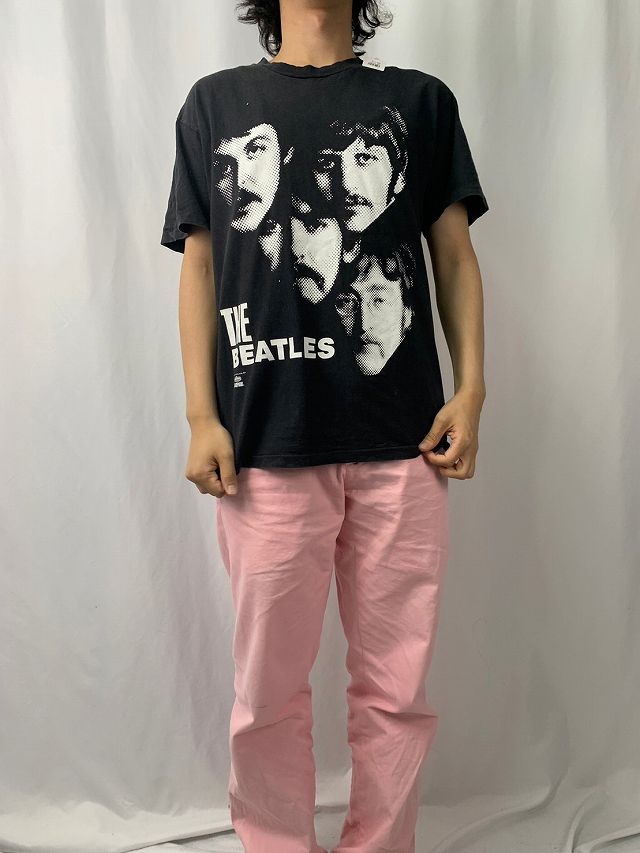 90's THE BEATLES USA製 ロックバンドTシャツ L