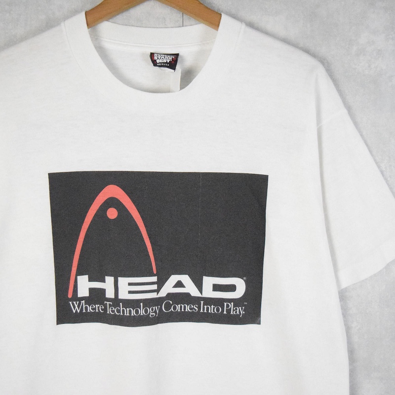 90's HEAD USA製 企業プリントTシャツ L