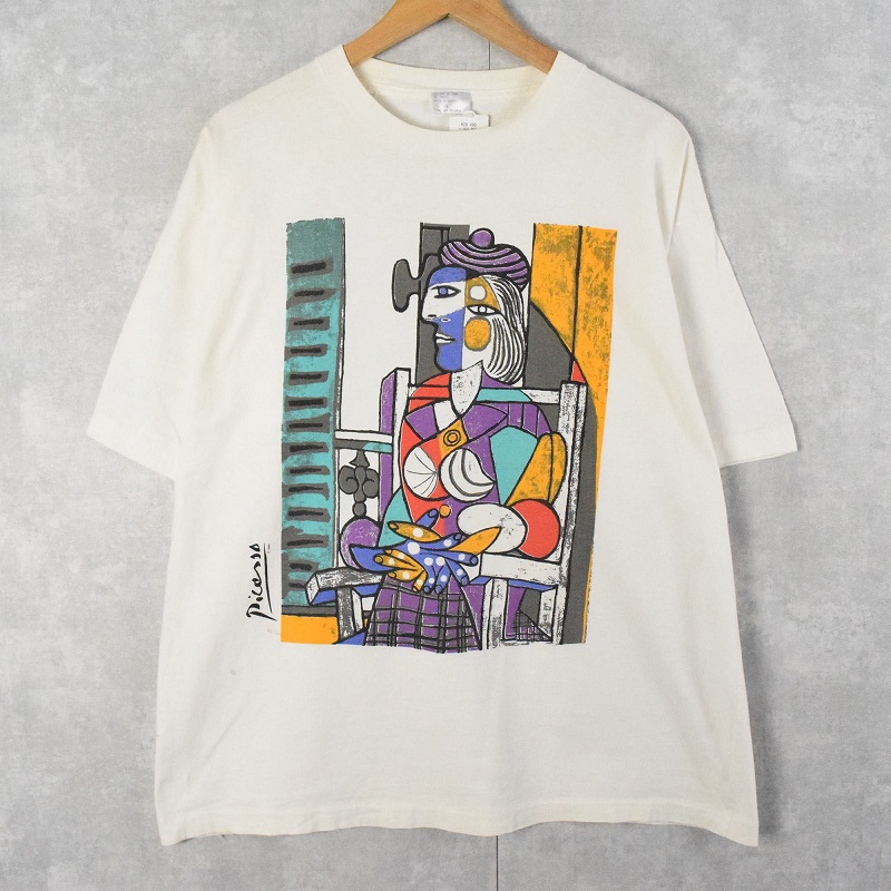 ビンテージ　PICASSO ピカソ　アートTシャツ　プリント