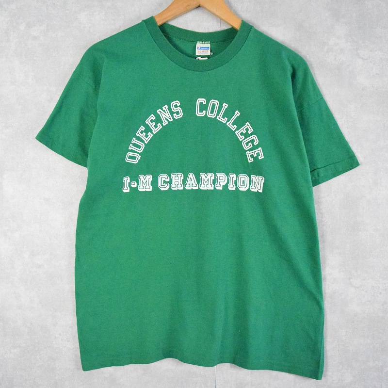 70s チャンピオン バータグ カレッジプリント Tシャツ - Tシャツ