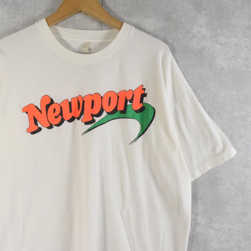 80s デッドストック ニューポート 半袖 シャツ 企業 銘柄 ホワイト⑦