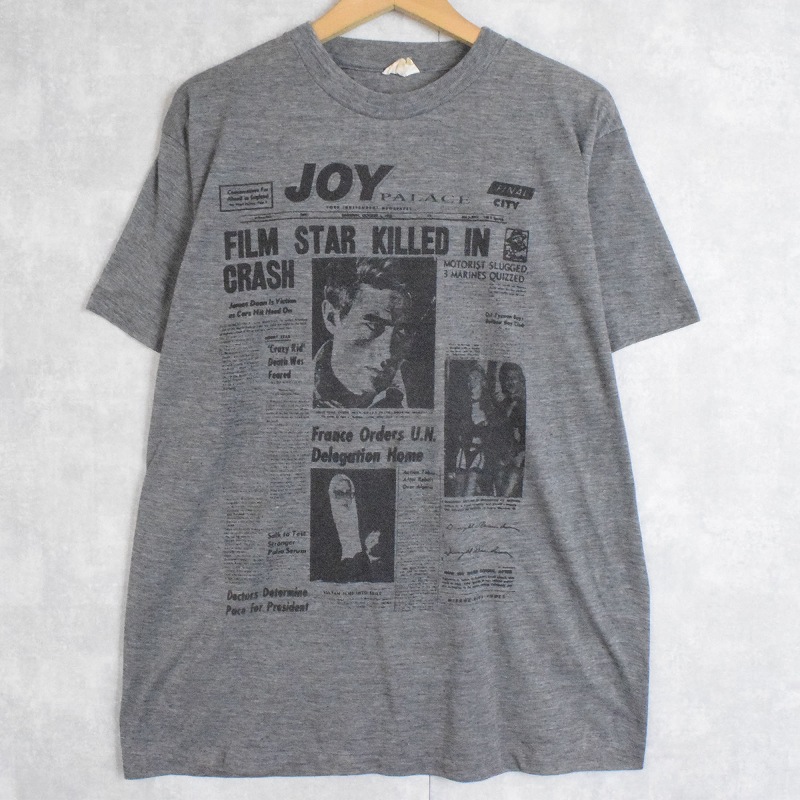 80's〜JAMES DEAN ハリウッドスタープリントTシャツ XL