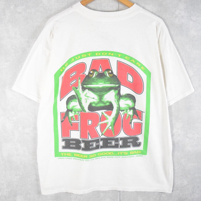 爆売り！ 90s古着 バドワイザー Tシャツ 両面プリント カエル フロッグ