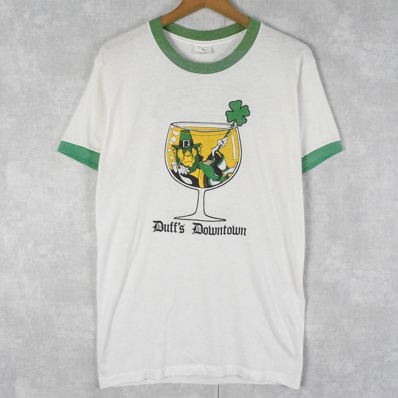 80年代 THUNDERBIRD SPORTSWEAR SOFEE SHIRTS カレッジ リンガーTシャツ USA製 メンズL ヴィンテージ /eaa355817