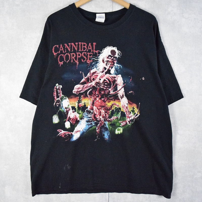 CANNIBAL CORPSE デスメタルバンドTシャツ BLACK XL