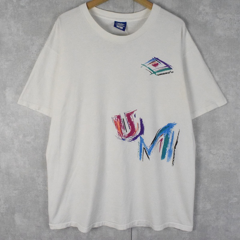 90's UMBRO USA製 ロゴプリントTシャツ XL