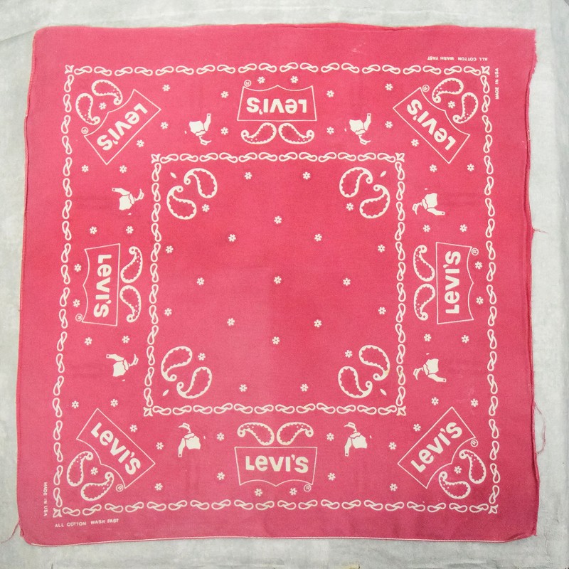 70's Levi's USA製 サドルマン柄 バンダナ