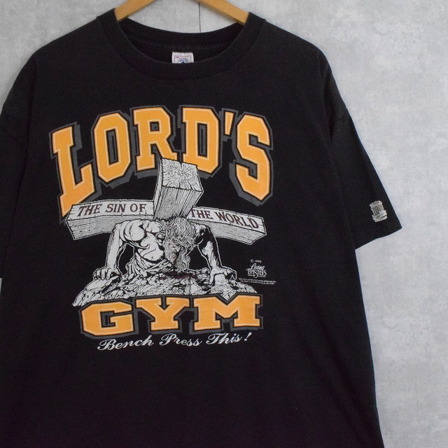 90s ヴィンテージ LORD´S GYM Tシャツ XXL ジーザス-