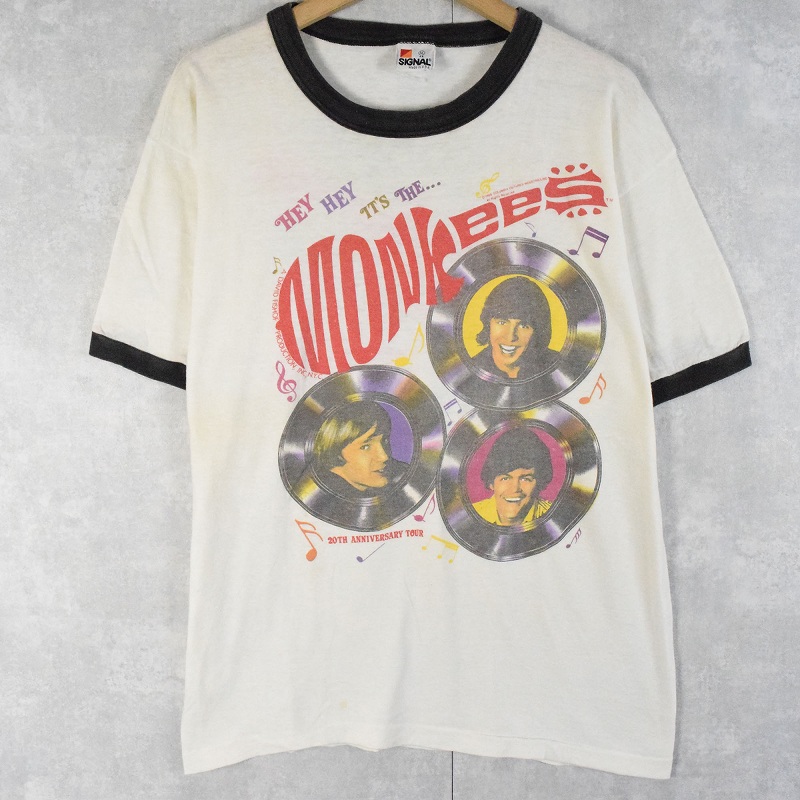 80's MONKEES USA製 ロックバンドツアー リンガーTシャツ XL