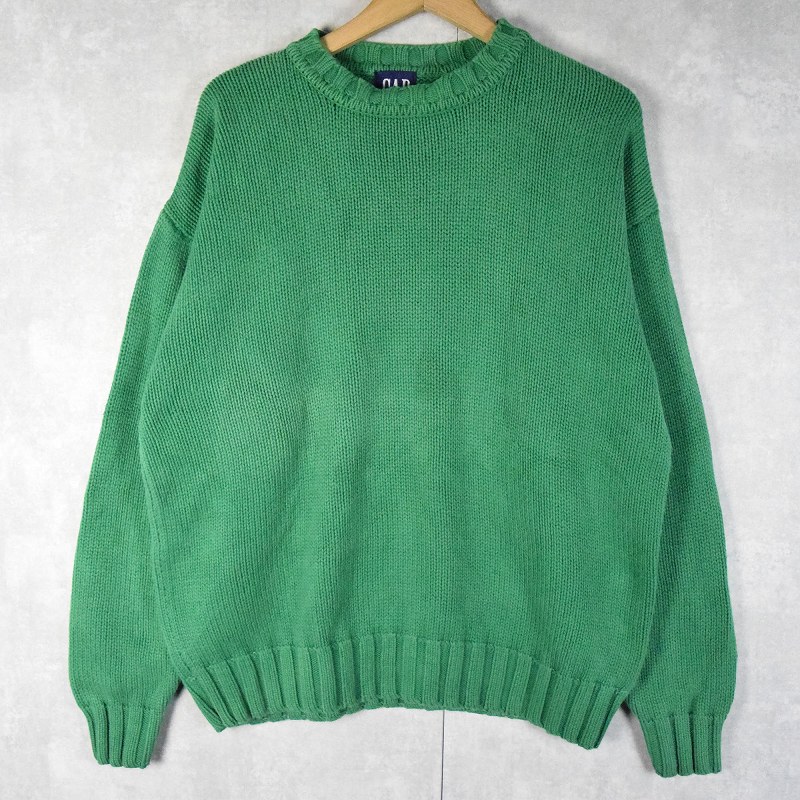 90's GAP コットンニットセーター L