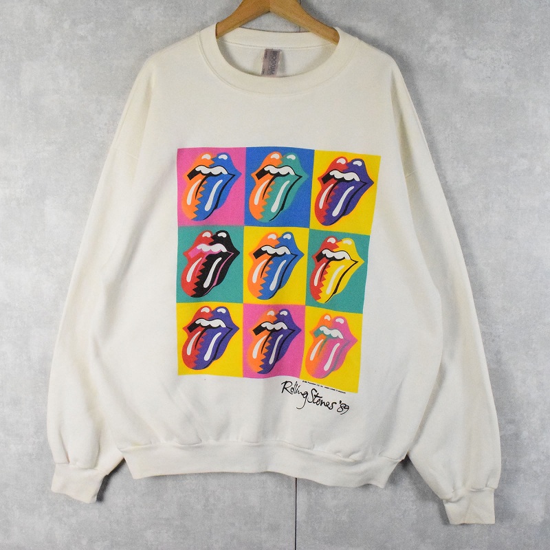 80's The Rolling Stones CANADA製 ロックバンドプリントスウェット XL