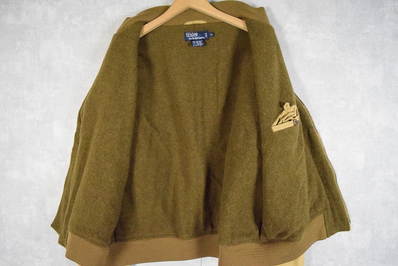 80s Polo Ralph Lauren Oiled Tankers Jacket オリーブ XL ポロ