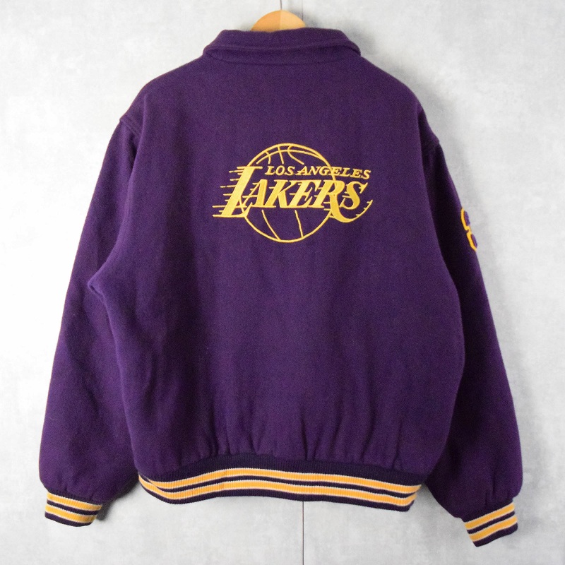 フィルジャクソン【極レア】スタジャン90s NBA Los Angeles Lakers