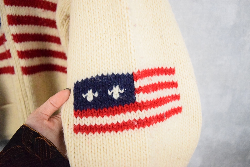 ブランド通販 アメリカ国旗 エクアドルニット │ヴィテージ古着屋 ジャケット トップス