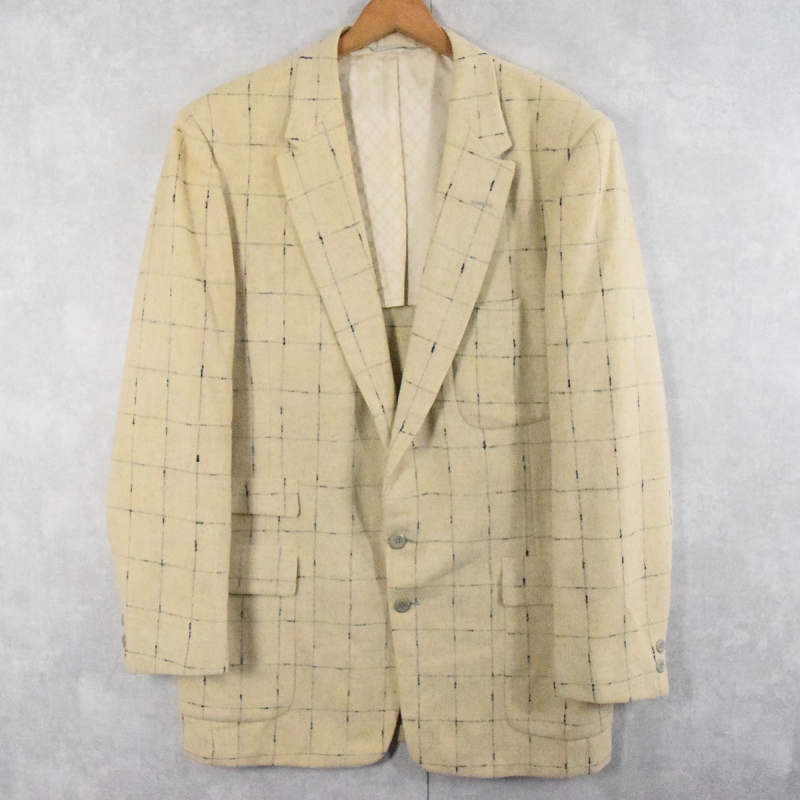 50〜60's PENNEY'S Town Clad 格子柄 ウールテーラードジャケット