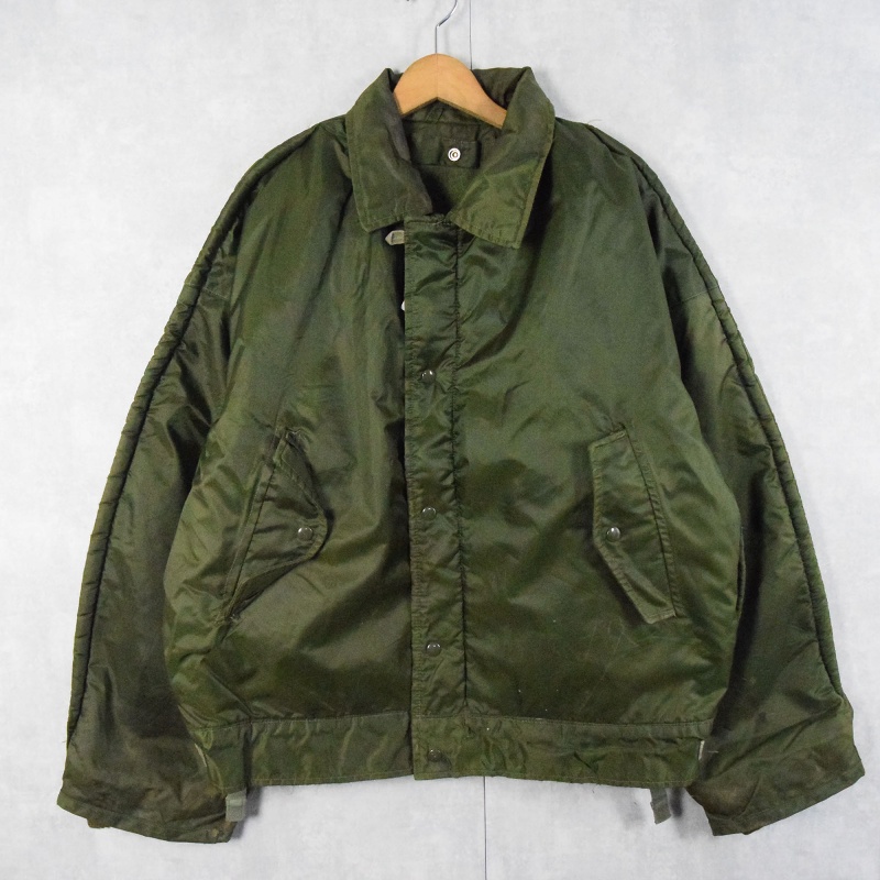 60's U.S.NAVY A-1 Extreme Cold Weather Impermeable ナイロンデッキジャケット EXTRA EXTRA  LAEGE