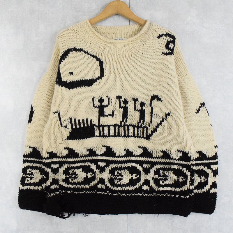 Vintage Ecuador Knit エクアドルニット ロールネックセーター