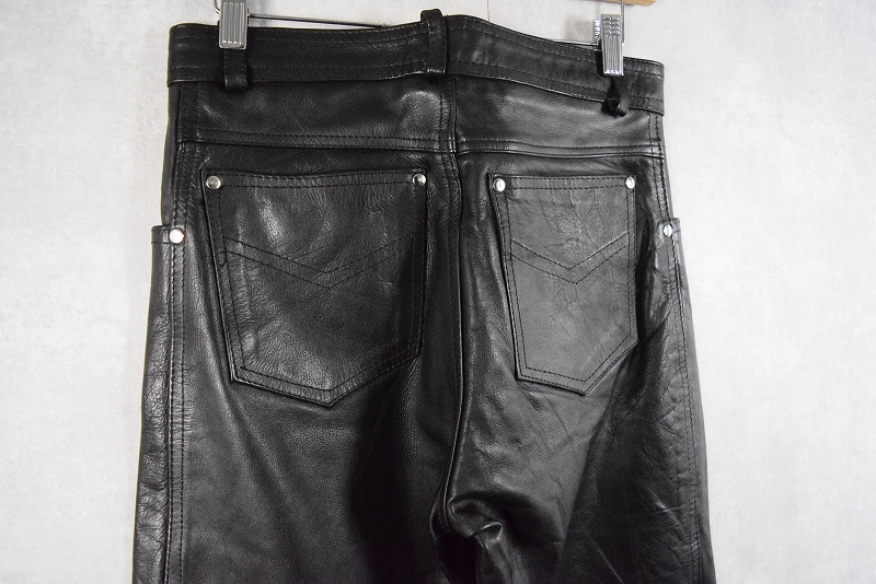 売れ筋新商品 通販 本革│ヴィテージ古着屋Feeet ブラック 黒 名古屋 メンズ 大須 パンツ