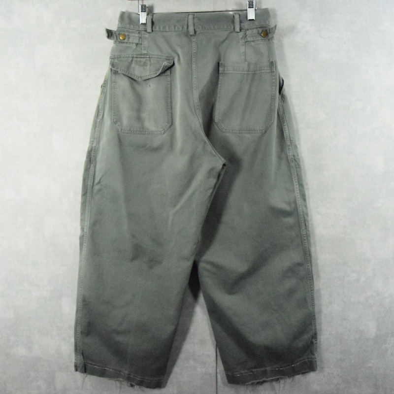 50's USAF UTILITY COTTON TROUSERS SAGE GREEN 32