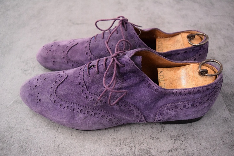 Paul Smith ITALY製 ウィングチップ スウェードシューズ SIZE44