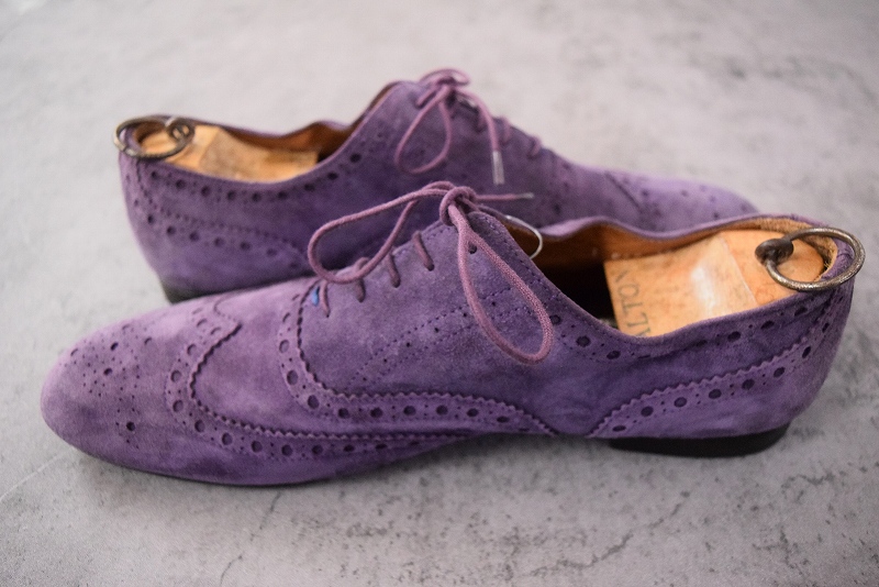 Paul Smith ITALY製 ウィングチップ スウェードシューズ SIZE44