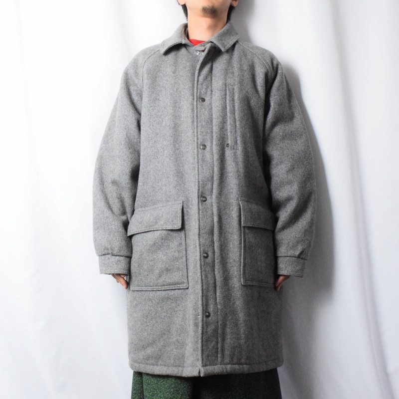 80's L.L.Bean USA製 ツイードストームコート L