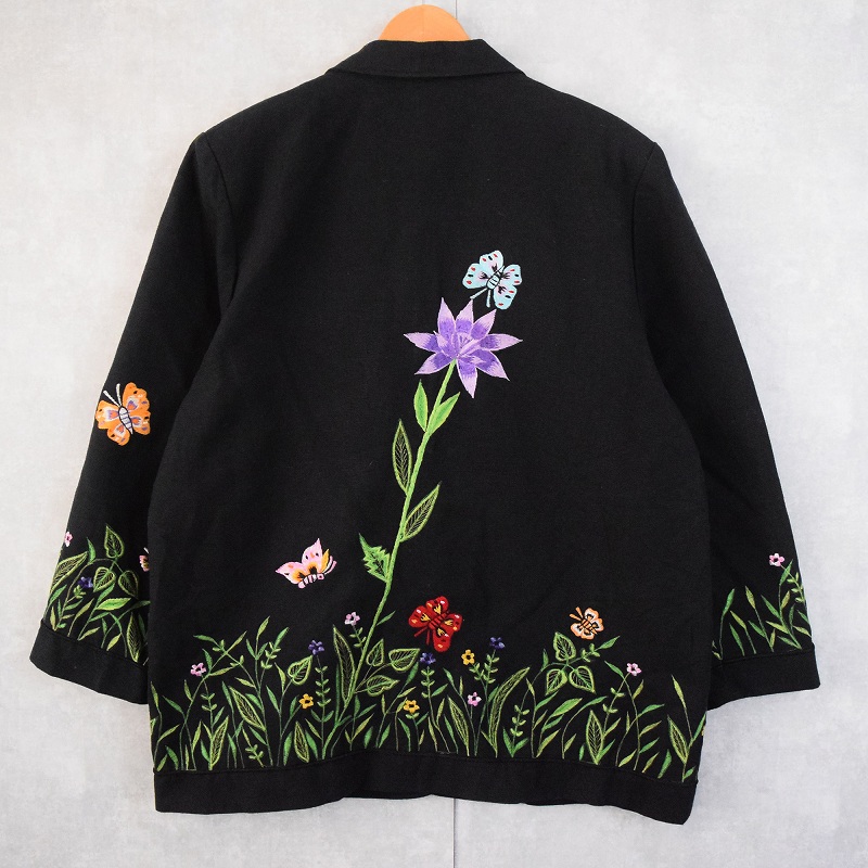 総柄 刺繍 柄織り 黒 ブラック│ヴィテージ古着屋Feeet 通販
