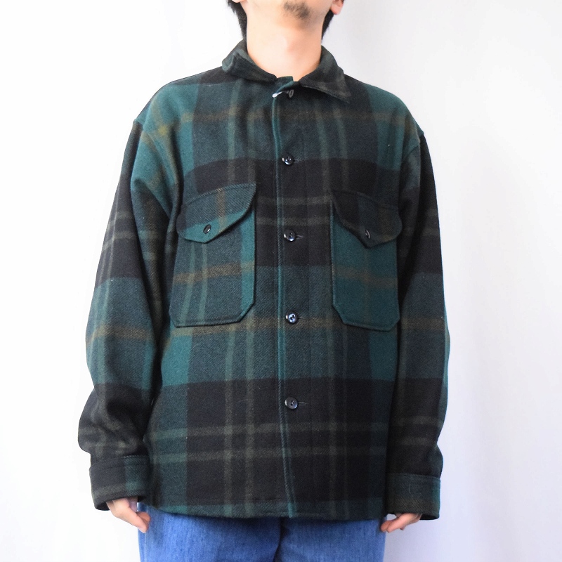60's PENDLETON チェック柄 ウールシャツジャケット XL