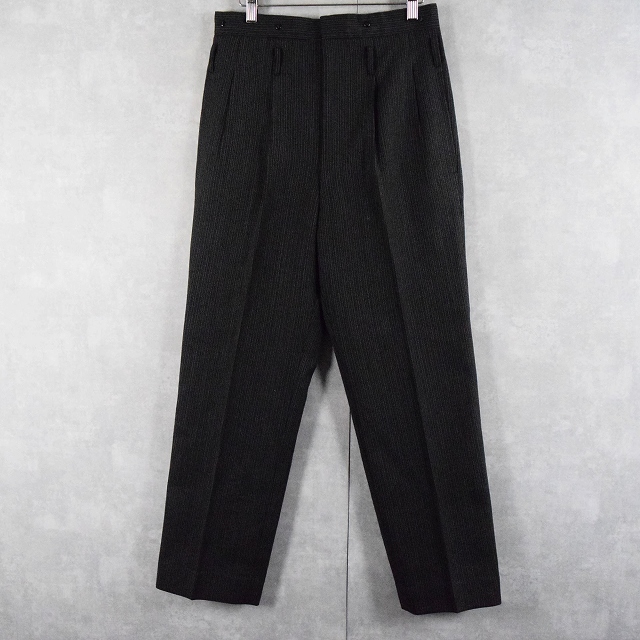 古着 80s Levi's Action Slacks ノータック ブラック スラックス