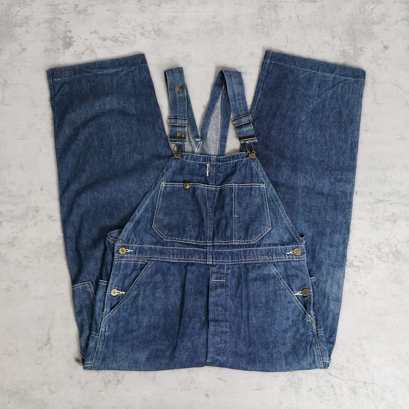 全信頼を寄せる 40's UNION MADE 31 By Lee デニムオーバーオール パンツ