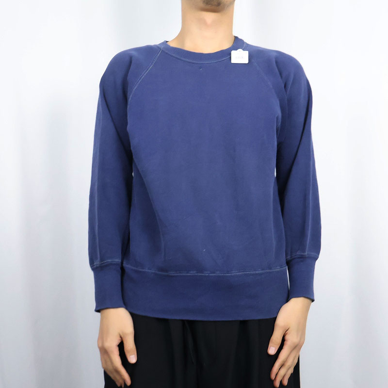 50's AKOM Pep-shirt フリーダムスリーブ 無地スウェット NAVY M