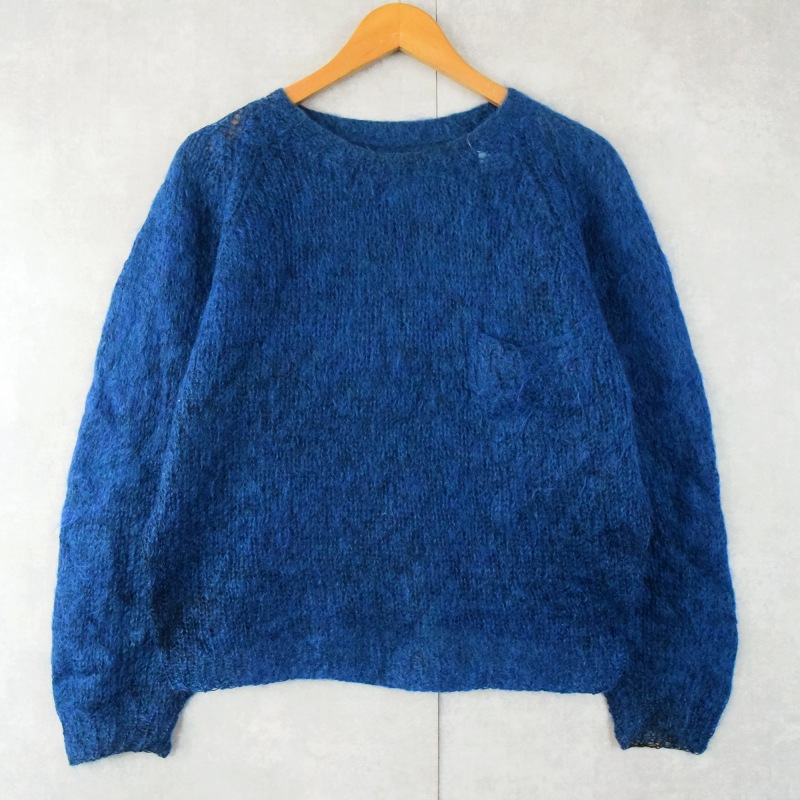 娘が昨年購入しましたラストチャンス★(美品)maiami★モヘアニットセーター★手編み★ブルー