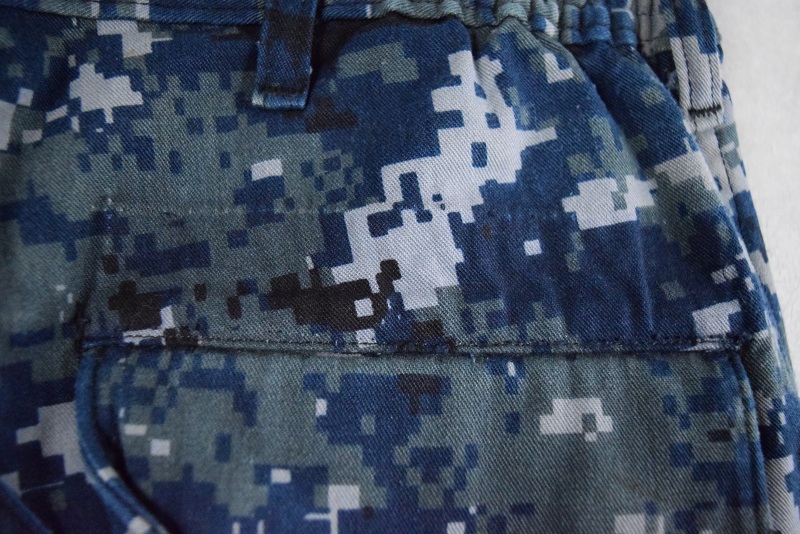 アメリカ軍 米軍 海軍 カモフラージュ 迷彩 青 ブルー