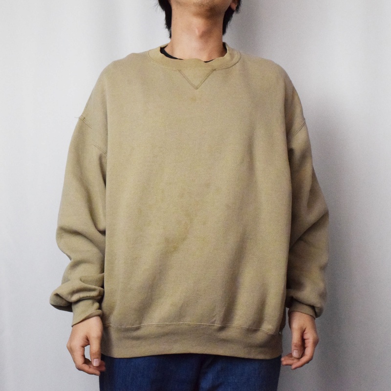 90s 90年代 ラッセルアスレチック トレーナー ベージュ アメリカ製｜ヴィテージ古着屋Feeet 通販 名古屋 大須 メンズ