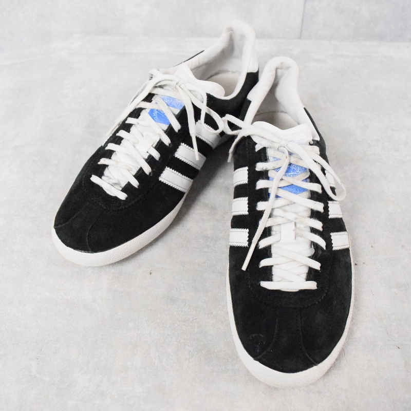 ADIDAS GAZELLE MEN'S ORIGINALS SHOES SIZE 10 CORE BLACK WHITE METALLIC GOLD