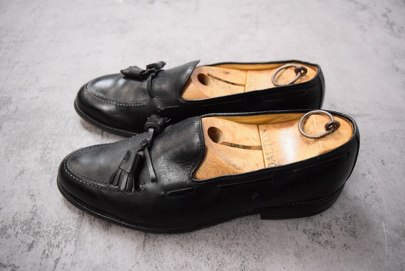 アレン・エドモンズ 革靴 黒 ブラック アメリカ製 レザーシューズ 